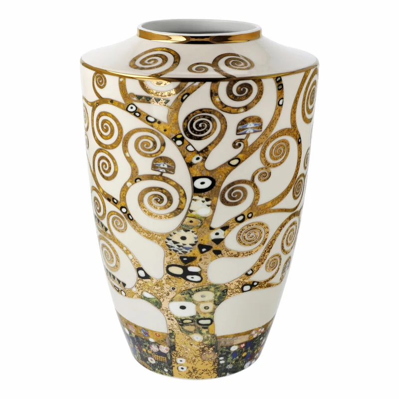 Goebel Vase Gustav Klimt - Der Lebensbaum, Dekovase, Artis Orbis, Porzellan, Bunt, 24 cm, 67061551