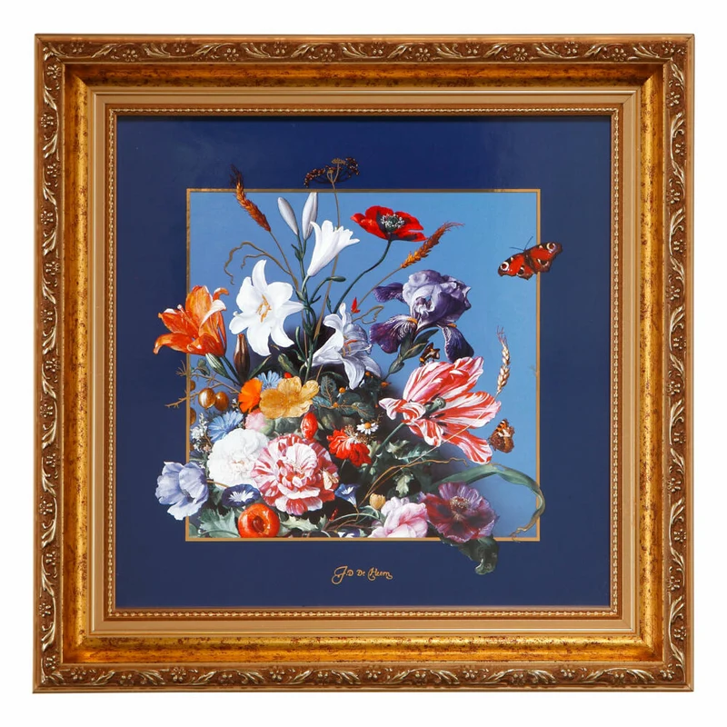 Goebel Wandbild Jan Davidsz de Heem - Sommerblumen, Artis Orbis, Porzellan, Bunt, 31.5 x 31.5 cm, 67061581