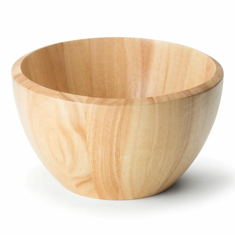 Continenta Schüssel, Servierschüssel, Salatschüssel, Schale, Gummibaumholz, Ø 25 cm, 3274