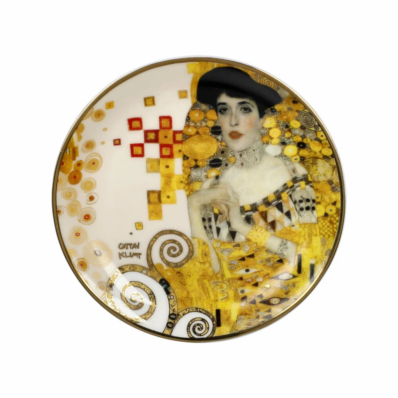 Goebel Miniteller Gustav Klimt - Adele Bloch-Bauer, Dekoteller, Teller, Artis Orbis, Fine Bone China, Bunt, 10 cm, 67063061