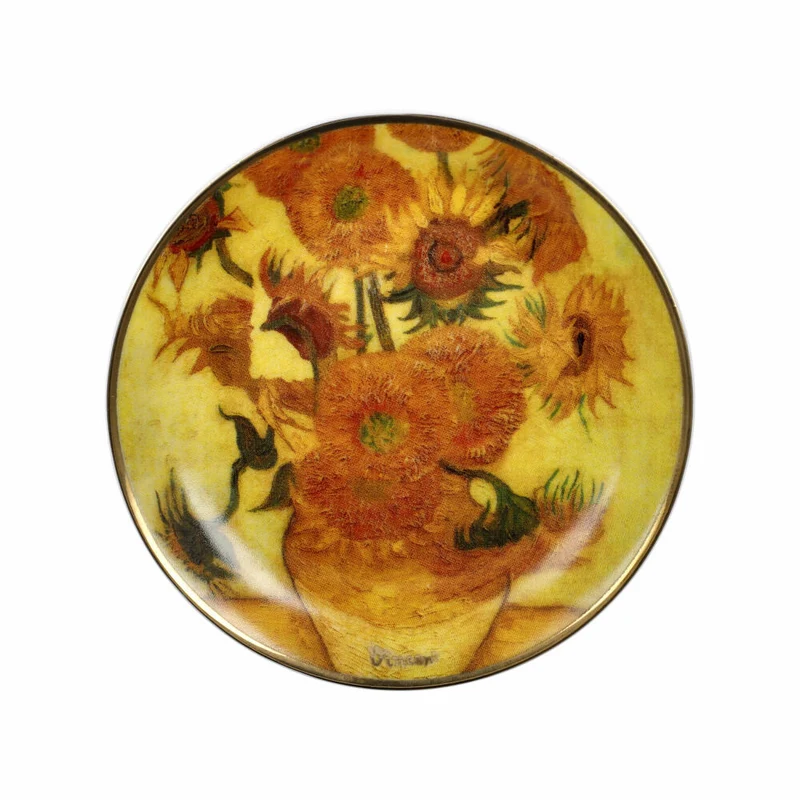 Goebel Miniteller Vincent Van Gogh - Sonnenblumen, Dekoteller, Teller, Artis Orbis, Fine Bone China, Bunt, 10 cm, 67063091