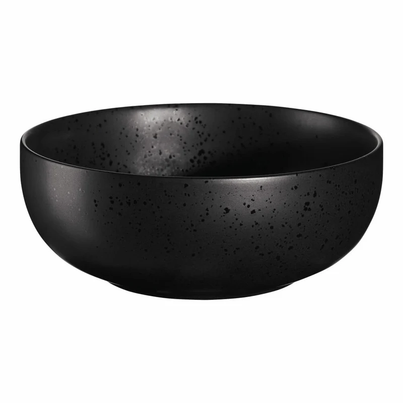 ASA Selection coppa Buddha Bowl, Schale, Schüssel, Servierschale, Salatschale, Porzellan, Ø 18 cm, Kuro / Schwarz, 19293190