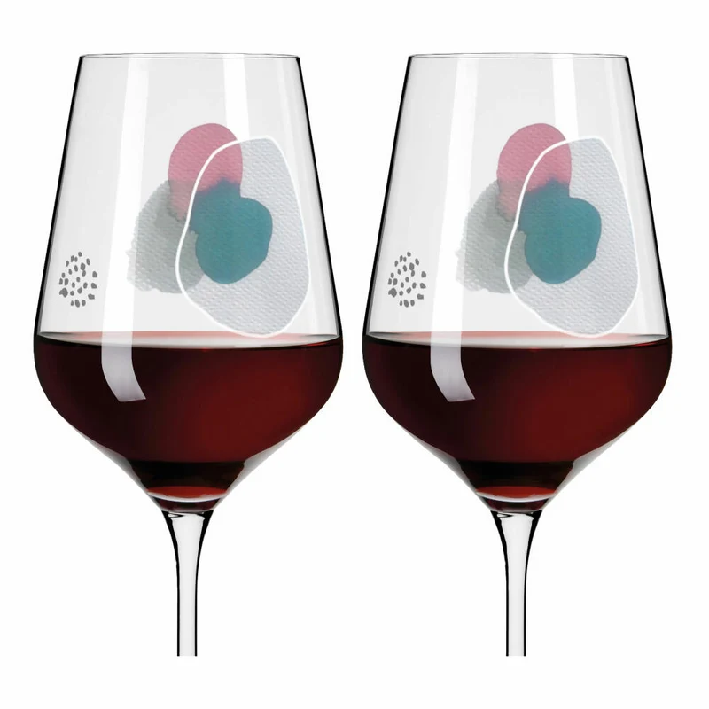 Ritzenhoff Weingläser Sommerwendtraum Rotwein 2er-Set 001, Rotweinglas, Romi Bohnenberg , Kristallglas, 570 ml, 3601001