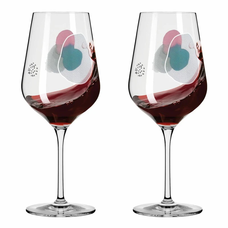 Ritzenhoff Weingläser Sommerwendtraum Rotwein 2er-Set 001, Rotweinglas, Romi Bohnenberg , Kristallglas, 570 ml, 3601001