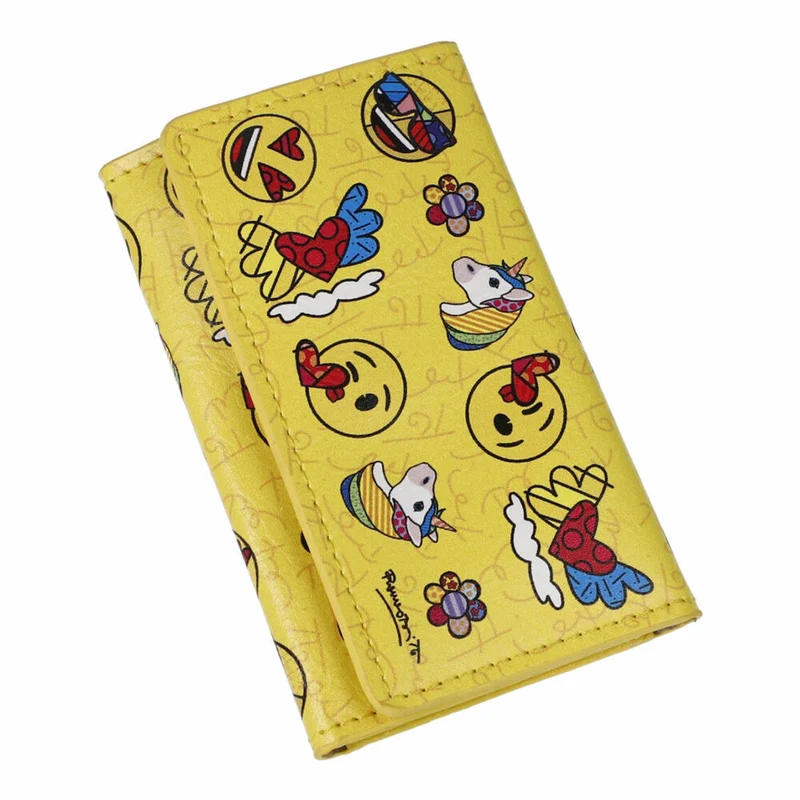 Goebel Schlüsselmäppchen emoji by Britto - Summer Feeling, Mappe, Kunstleder, Gelb, 66460451