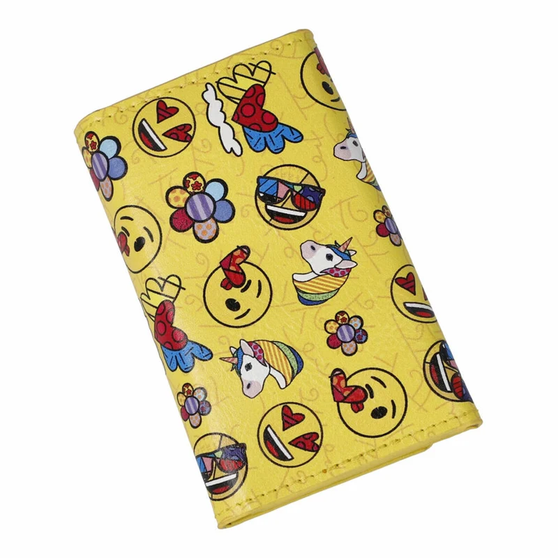 Goebel Schlüsselmäppchen emoji by Britto - Summer Feeling, Mappe, Kunstleder, Gelb, 66460451