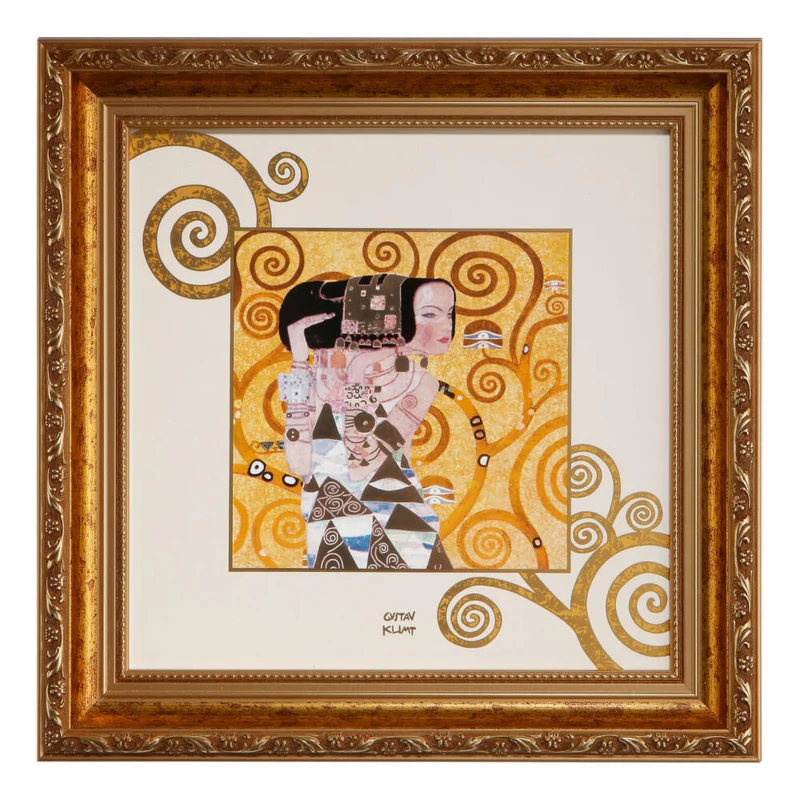 Goebel Wandbild Gustav Klimt - Die Erwartung, Artis Orbis, Porzellan, Bunt, 31.5 x 31.5 cm, 66518571