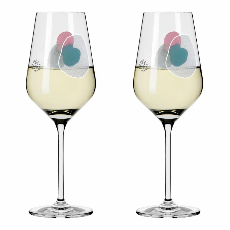 Ritzenhoff Weingläser Sommerwendtraum Weißwein 2er-Set 001, Weißweinglas, Romi Bohnenberg , Kristallglas, 380 ml, 3611001