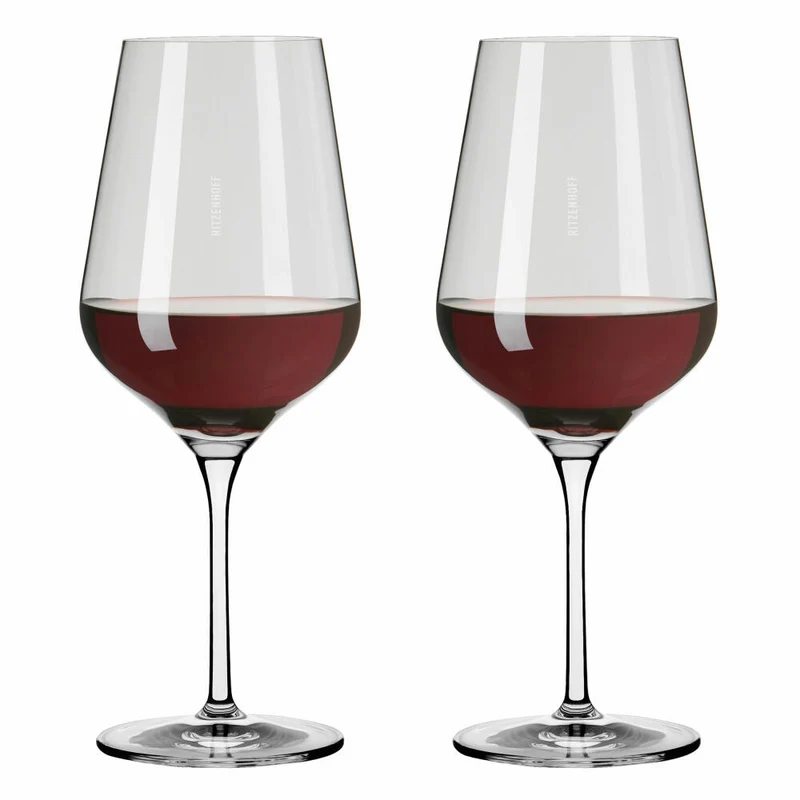 Ritzenhoff Weingläser Fjordlicht Rotwein 2er-Set 002, Rotweinglas, Ritzenhoff inhouse, Kristallglas, 570 ml, 3631002