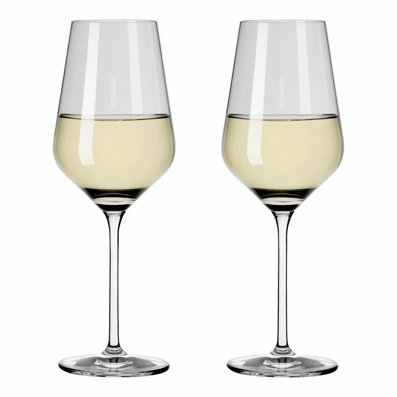 Ritzenhoff Weingläser Fjordlicht Weißwein 2er-Set 002, Weißweinglas, Ritzenhoff inhouse, Kristallglas, 380 ml, 3641002