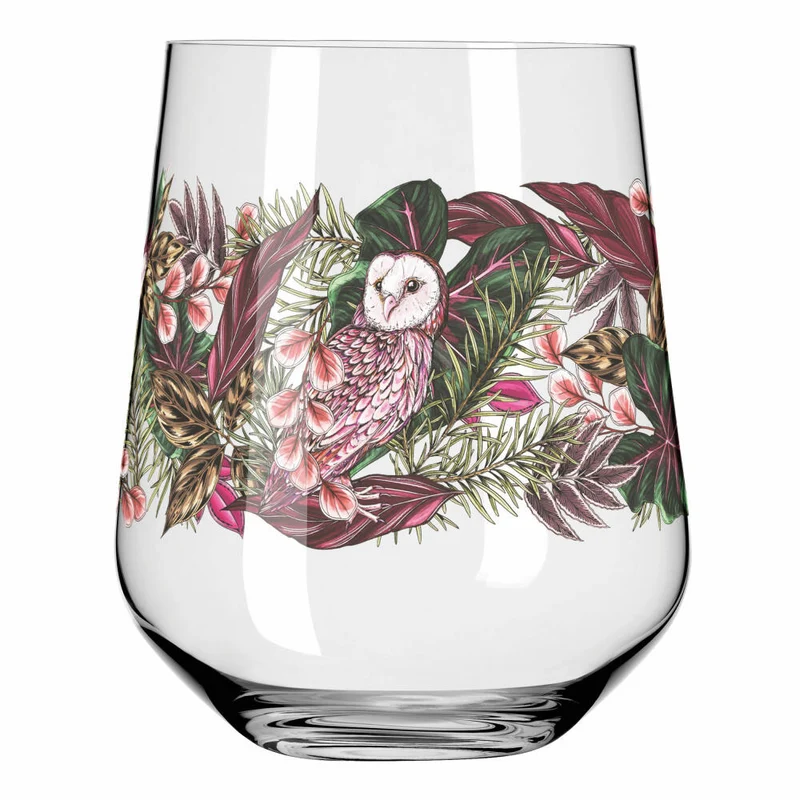 Ritzenhoff Gin-Tumbler Schattenfauna 2er-Set 002, Gin-Becher, Maggie Enterrios, Kristallglas, 710 ml, 3701002