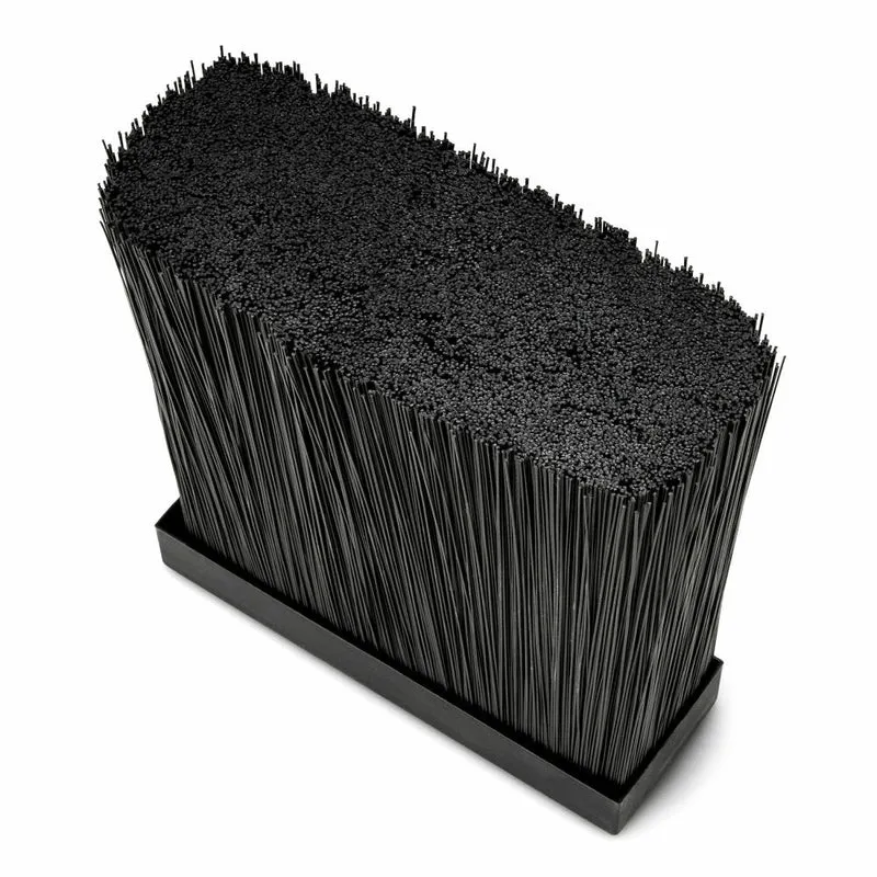 Continenta Messerblock mit flexiblem Einsatz, Untensilienbehälter, Messeraufbewahrung, Messer Block, Gummibaumholz, 27.55 x 9 x 21.5 cm, 3315