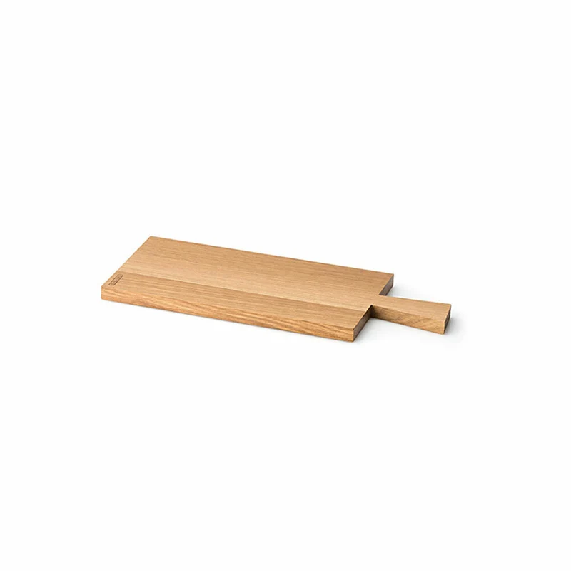Continenta Schneidebrett, mit Griff, Servierbrett, Küchenbrett, Holzbrett, Eichenholz, 49 x 22 cm, 4103