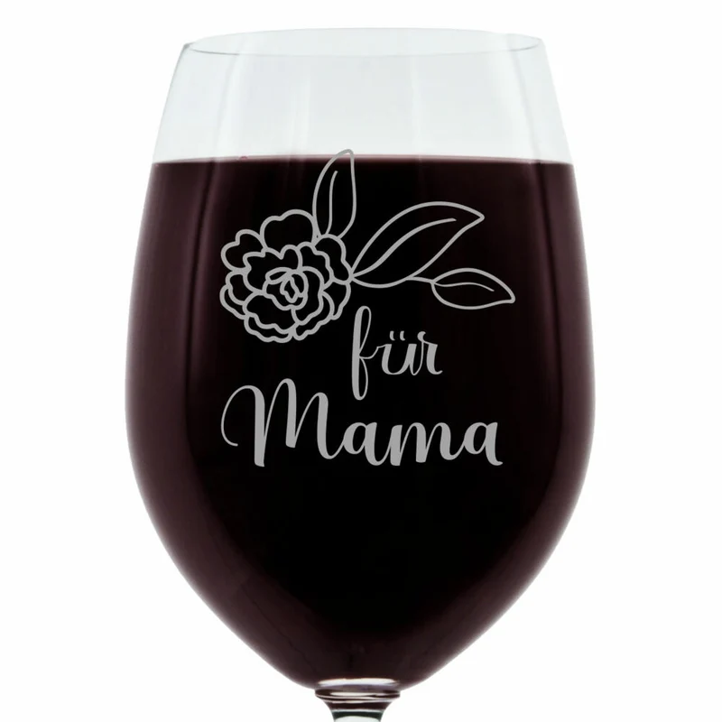Leonardo Weinglas, Geschenk Stimmungsglas mit Gravur, Moodglas, Für Mama, Bold, 400 ml