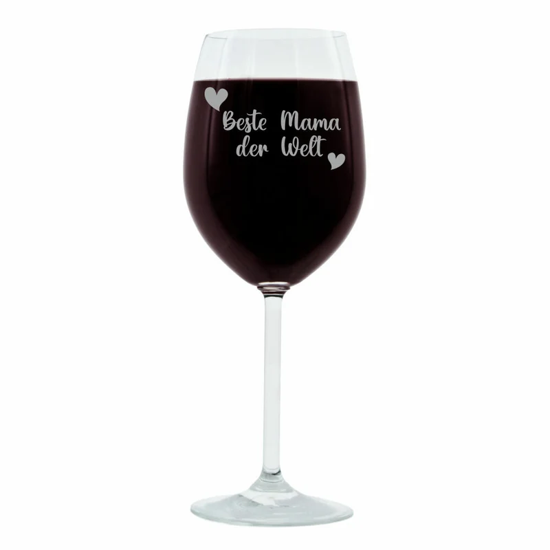 Leonardo Weinglas, Geschenk Stimmungsglas mit Gravur, Moodglas, Beste Mama der Welt, Bold, 400 ml
