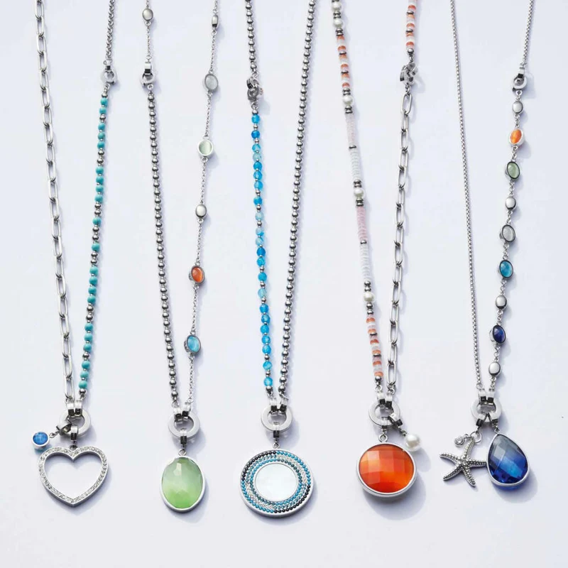 Leonardo Jewels Halskette Estrella Clip & Mix, Halsschmuck, Kette, Modeschmuck, 45 cm, Edelstahl, 019746