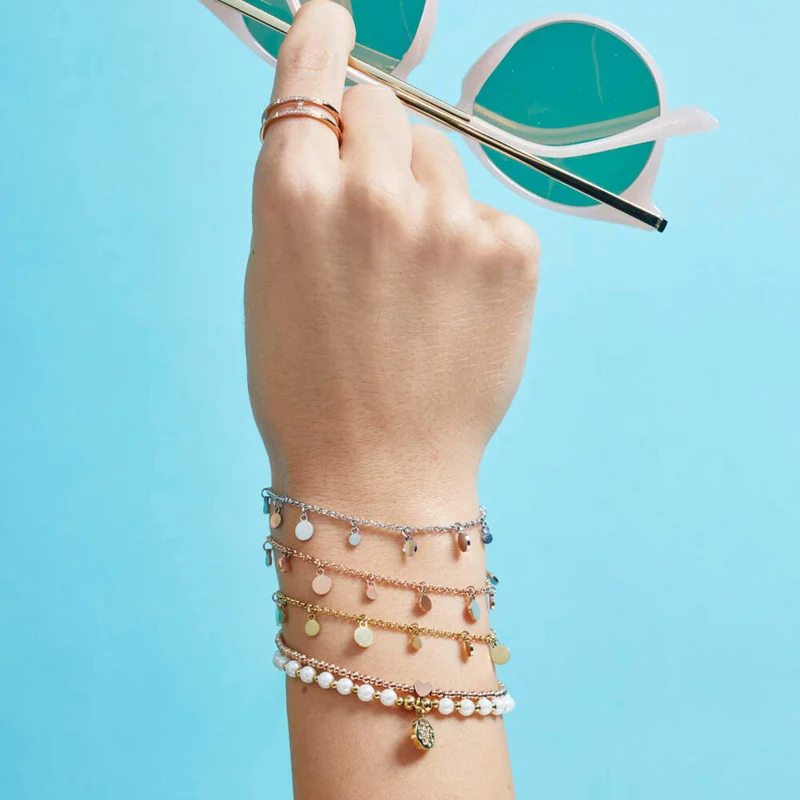 Leonardo Jewels Armband Pelena gold Ciao, Armschmuck, Modeschmuck, Edelstahl IP gold, Imitationsperlen, 021178