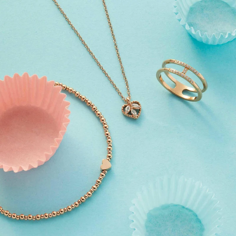 Leonardo Jewels Ring Altina Ciao, Fingerring, Modeschmuck, Größe 16, Edelstahl IP rosé gold, Zirkonia, 021180