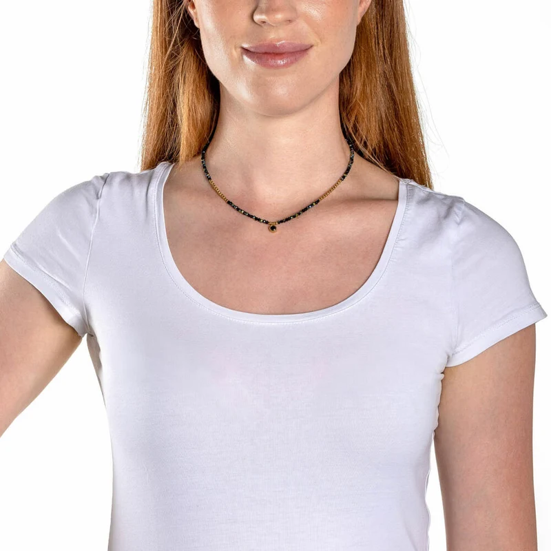 Leonardo Jewels Halskette Lola Ciao, Halsschmuck, Kette, Modeschmuck, Edelstahl IP gold, Glaskristalle, 018781