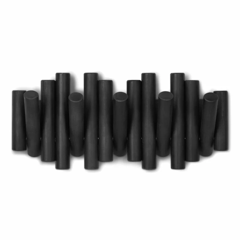 Umbra Garderobenleiste Picket, mit 5 Garderobenhaken, Wanddeko, Garderobe, Kiefernholz, Schwarz, 1011471-040
