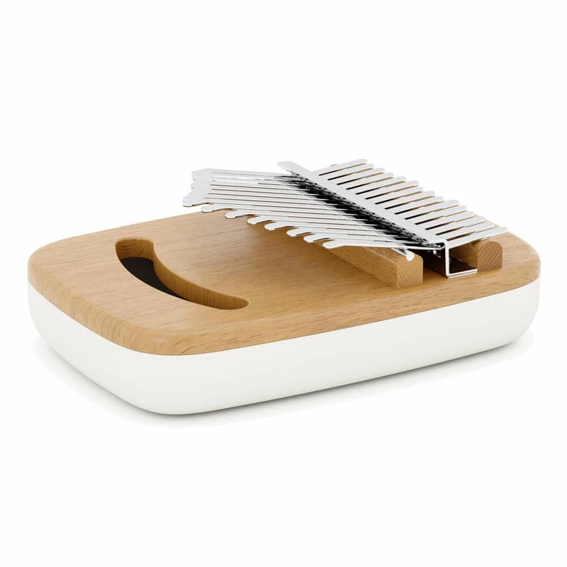 Umbra Daumenklavier Strumba Kalimba, mit 15 Tasten, tragbares Fingerklavier, Holz, Weiß, Natur, 1014215-668