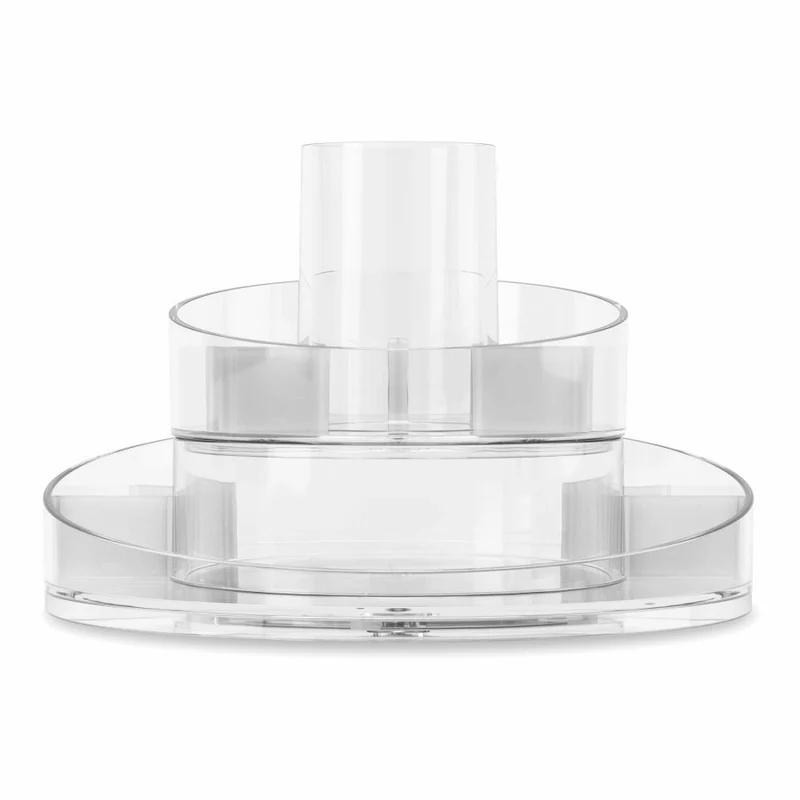 Umbra Organizer Cascada, Aufbewahrung für Kosmetik und Makeup, 2-stufig, Transparent, 1016325-165