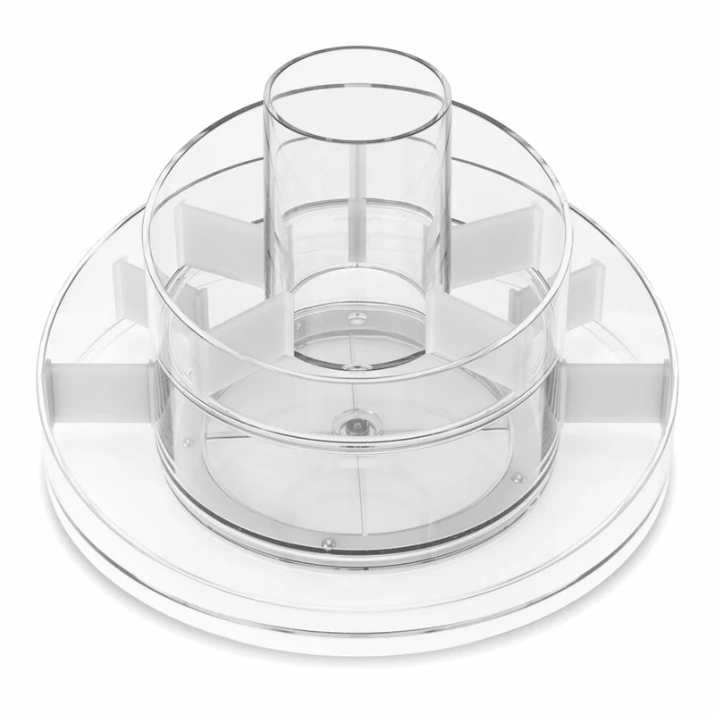 Umbra Organizer Cascada, Aufbewahrung für Kosmetik und Makeup, 2-stufig, Transparent, 1016325-165
