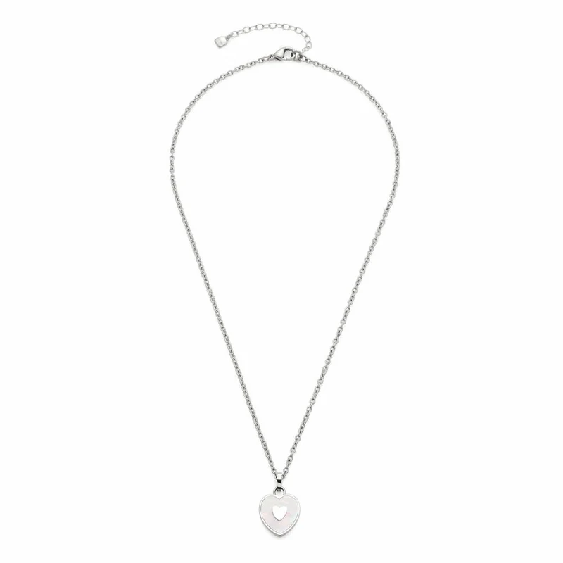 Leonardo Jewels Halskette Eviva, Halsschmuck, Kette, Modeschmuck, Edelstahl, Perlmutt, 019651