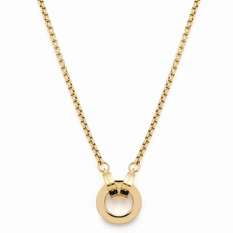 Leonardo Jewels Halskette Lolita gold Clip & Mix, Halsschmuck, Kette, Modeschmuck, 43 cm, Edelstahl IP gold, 018412