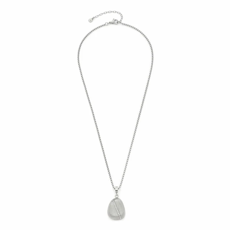 Leonardo Jewels Halskette Ciottolo, Halsschmuck, Kette, Modeschmuck, Edelstahl, Glaskristalle, 018293