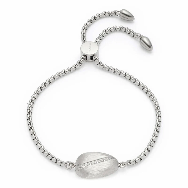 Leonardo Jewels Armband Ciottolo, Armschmuck, Modeschmuck, Edelstahl, Glaskristalle, 018294