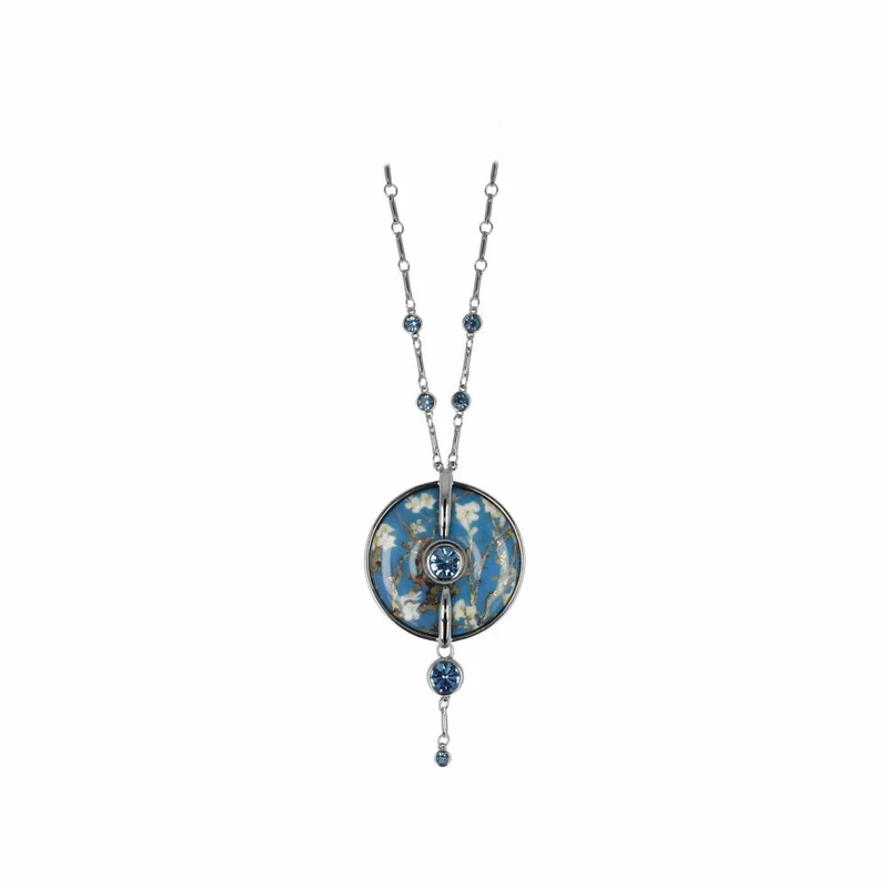 Goebel Halskette Vincent Van Gogh - Mandelbaum Blau, Kette, Artis Orbis, Porzellan, Bunt, 4.5 cm, 67045251