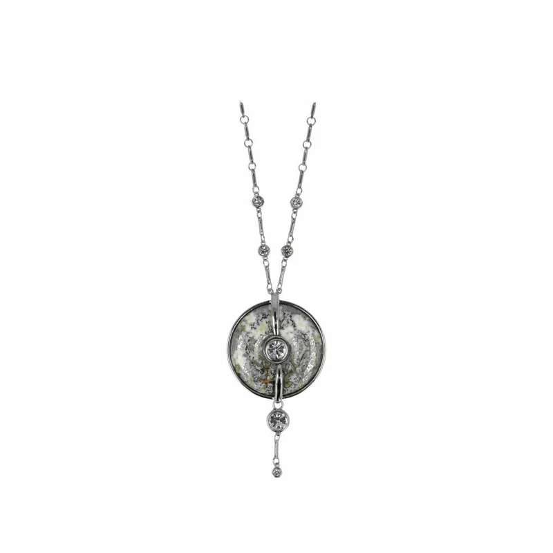 Goebel Halskette Vincent Van Gogh - Mandelbaum Silber, Kette, Artis Orbis, Porzellan, Bunt, 4.5 cm, 67045371