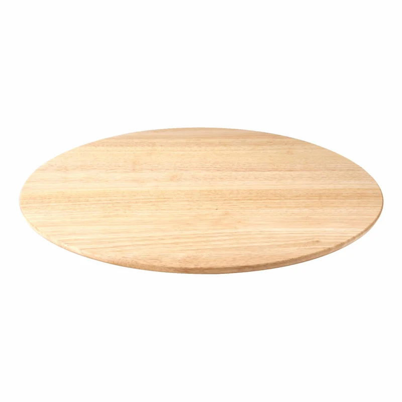 Continenta Drehplatte, Drehteller, Servierplatte, Käseplatte, Gummibaumholz, Ø 46 cm, 3015