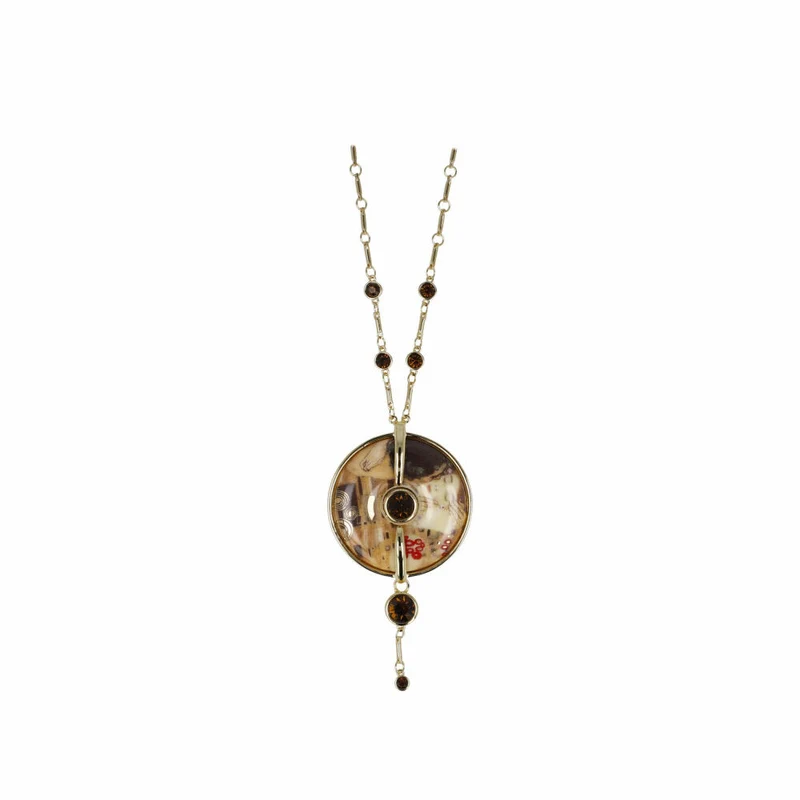 Goebel Halskette Gustav Klimt - Der Kuss, Kette, Artis Orbis, Porzellan, Bunt, 4.5 cm, 67045411