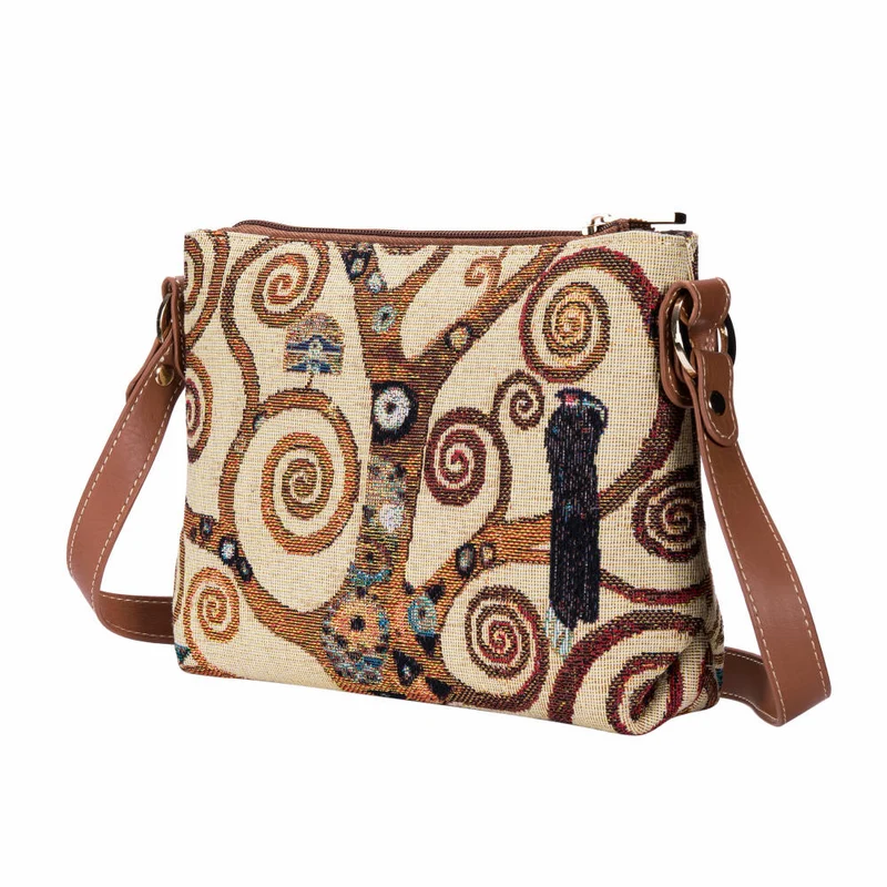 Goebel Umhängetasche Gustav Klimt - Der Lebensbaum, Tasche, Handtasche, Artis Orbis, Textil, Bunt, 67061711