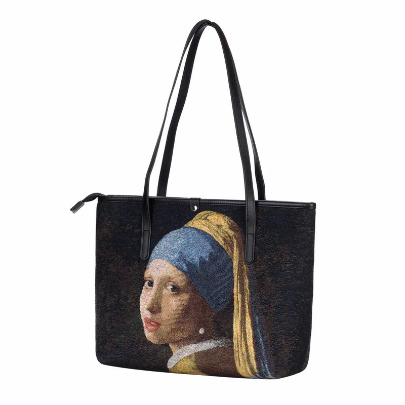 Goebel Schultertasche Jan Vermeer - Mädchen mit dem Perlenohrring, Shopper, Tasche, Artis Orbis, Textil, Bunt, 67061741