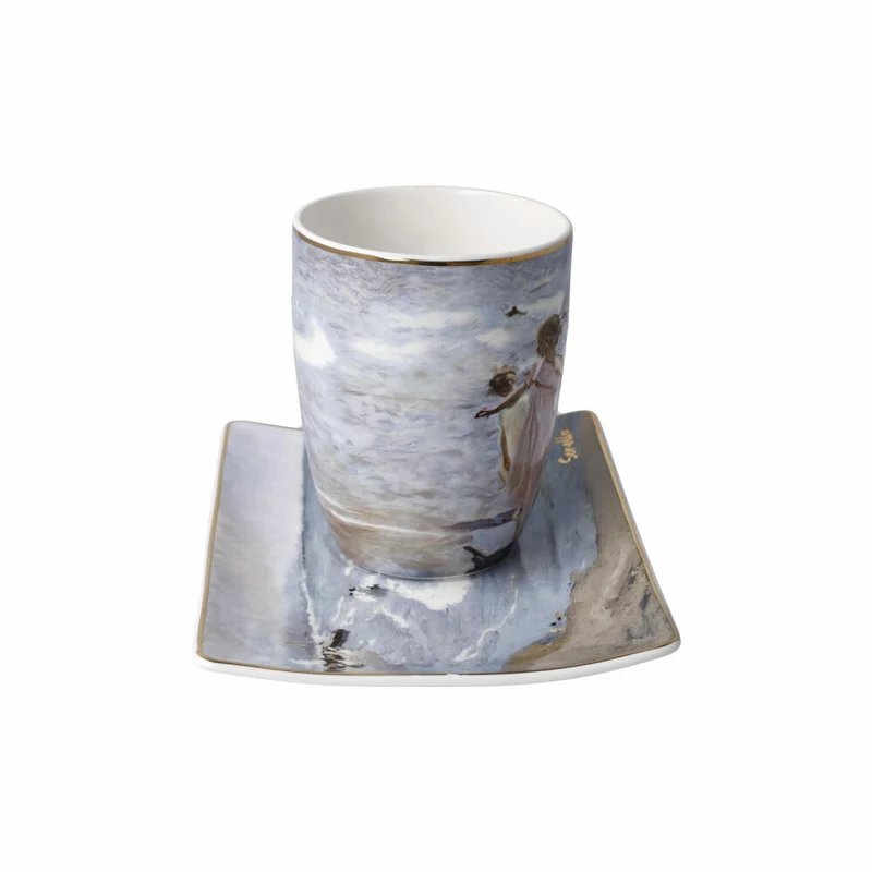Goebel Künstlertasse Joaquin Sorolla - Zeit für ein Bad, Tasse mit Untere, Artis Orbis, Fine Bone China, Bunt, 350 ml, 67018021