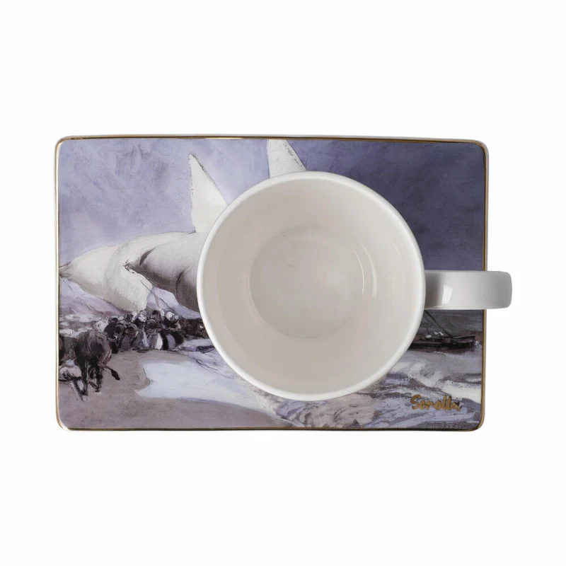 Goebel Künstlertasse Joaquin Sorolla - Schwestern am Strand, Tasse mit Untere, Artis Orbis, Fine Bone China, Bunt, 350 ml, 67018041